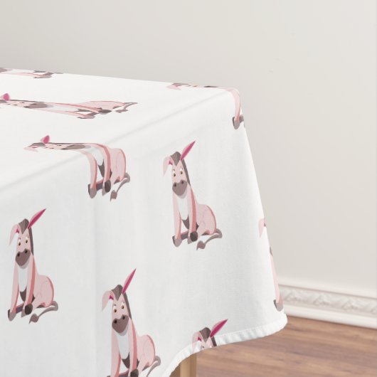 Pink-Donkey-Tablette Tischdecke (Beispiel)