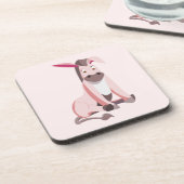 Pink Donkey Untersetzer - Ihre Farben (Linke Seite)