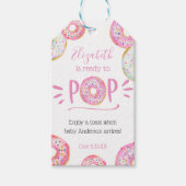 Pink Donut Baby Pop, wenn sie Pop Geschenkanhänger (Vorderseite)