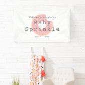 Pink Donut Baby Sprinkle / Duschbanner Banner (Insitu)