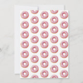 Pink Donut Baby Sprinkle Dusche Einladung (Rückseite)
