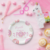 Pink Donut Baby Sprinkle Pappteller (Party)
