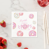 Pink Donut Baby Sprinkle Serviette (Beispiel)