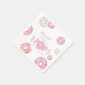 Pink Donut Baby Sprinkle Serviette (Ecke)
