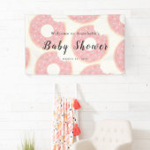 Pink Donut Babydusche Banner (Insitu)