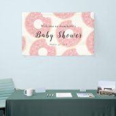 Pink Donut Babydusche Banner (Messeveranstaltung)