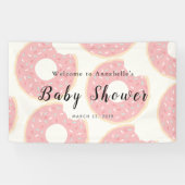 Pink Donut Babydusche Banner (Horizontal)