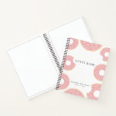 Pink Donut Babydusche Sprinkle Notizblock (Innenseite)