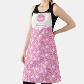 Pink Donut Bäckerei Dessert Personalisiert Schürze (InSitu)