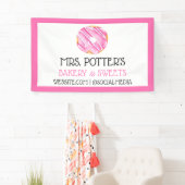 Pink Donut Bäckerei Donut Werbespenden Banner (Insitu)