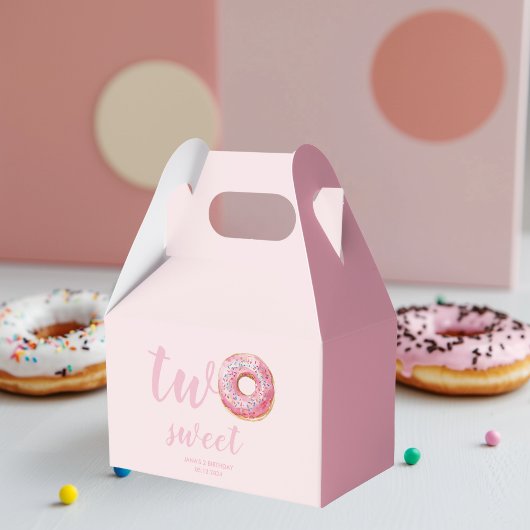 Pink Donut Birthday Geschenkschachtel