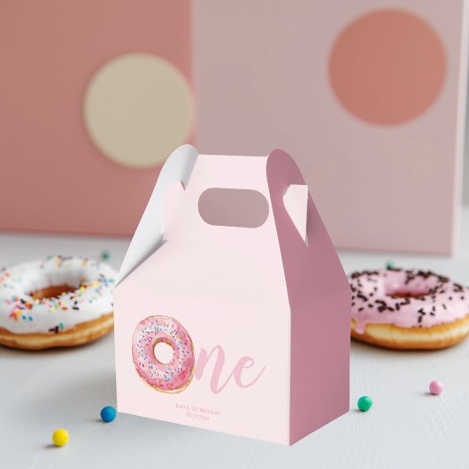 Pink Donut Birthday Geschenkschachtel