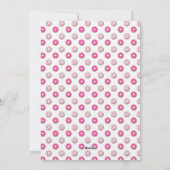 Pink Donut Birthday Invitation Einladung (Rückseite)