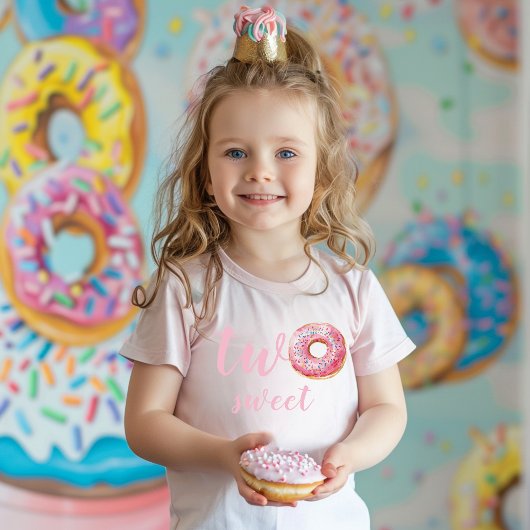 Pink Donut Birthday Kleinkind T-shirt