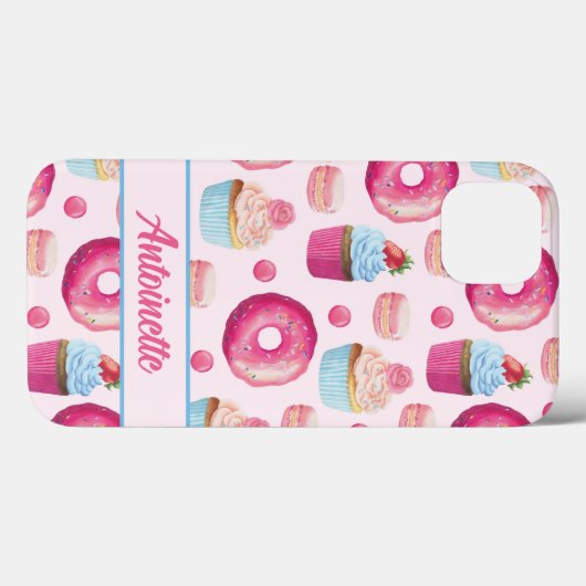 Pink Donut Case-Mate iPhone Hülle (Rückseite (Horizontal))