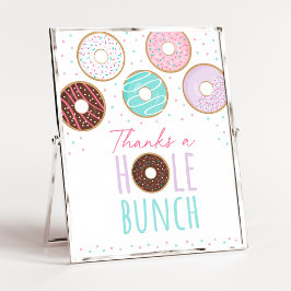 Pink Donut dank Hole Bunch Geburtstag Zeichen Poster