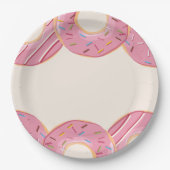 Pink Donut Delight Pappteller (Vorderseite)