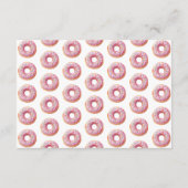 Pink Donut Diaper Raffle Begleitkarte (Rückseite)