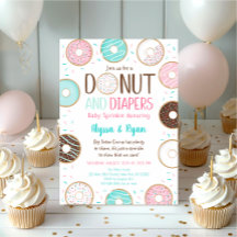 Pink Donut & Diapers Baby Sprinkle