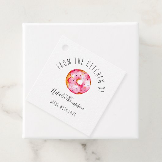 Pink Donut From the Kitchen of Baking Homemade Geschenkanhänger (Beispiel)