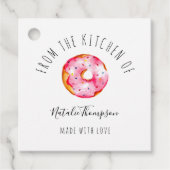 Pink Donut From the Kitchen of Baking Homemade Geschenkanhänger (Vorderseite)