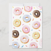 Pink Donut Girl Time Kapsel Notiz Karte (Rückseite)