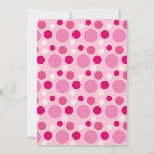 Pink Donut Kinderdusche Einladung (Rückseite)