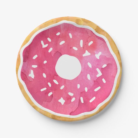 Pink Donut Paper Teller (Vorderseite)