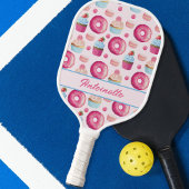 Pink Donut Pattern Pickleball Schläger