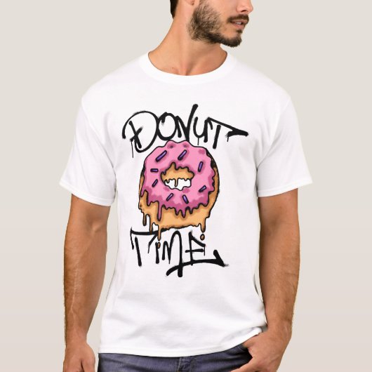 Pink Donut Streetwear T-Shirt (Vorderseite)