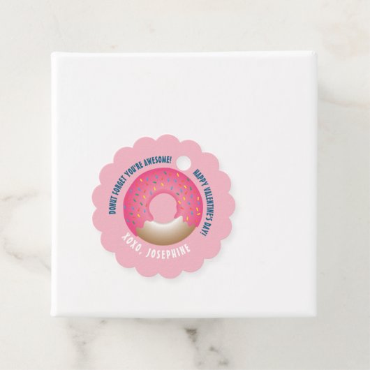 Pink Donut Vergiss Du bist Phantastisch Valentinst Geschenkanhänger (Beispiel)