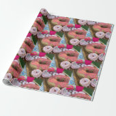 Pink-Donut-Verpackungspapier Geschenkpapier (Ungerollt)