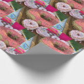 Pink-Donut-Verpackungspapier Geschenkpapier (Ecke)