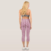 Pink donut with sprinkles capri leggings (Rückseite)