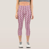 Pink donut with sprinkles capri leggings (Vorderseite)