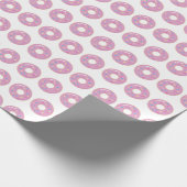 Pink Donuts Donuts Geschenkpapier (Ecke)