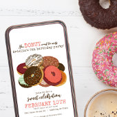 Pink Donuts Geburtstagsparty Einladung