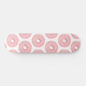 Pink Donuts Muster Skateboard (Horizontal)