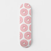 Pink Donuts Muster Skateboard (Vorderseite)