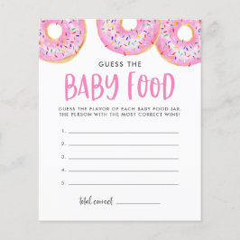 Pink Donuts Raten Sie das Baby Food Baby Shooting 