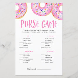 Pink Donuts Was ist in deinem Purse Baby Shower Ga