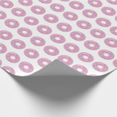 Pink Donuts Wrapping Paper Geschenk Wrap Doughnut Geschenkpapier (Ecke)