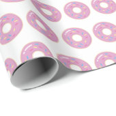 Pink Donuts Wrapping Paper Geschenk Wrap Doughnut Geschenkpapier (Rolleneckpunkt)