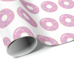 Pink Donuts Wrapping Paper Geschenk Wrap Doughnut Geschenkpapier