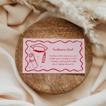 Pink Doodle-Aufkleber-Karte Benutzerdefiniert Einf