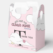 Pink Doodle Cloud Nine Baby Dusche Geschenkschachtel (Geöffnet)