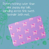 Pink Doodle Dog Lavendel Personalisiert Badhandtuch Set