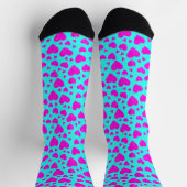Pink Doodle Herzsocken Socken (Oben)