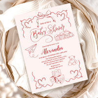Pink Doodle Toys Bow Babydusche