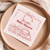 Pink Doodle Toys Bow Babydusche Serviette